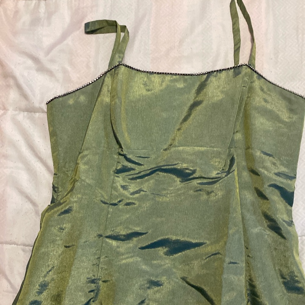 Shimmery green dress